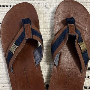 Tommy Hilfiger Brown Leather Sandals